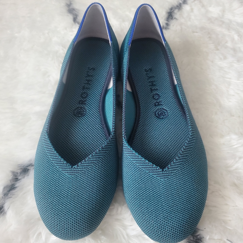 Rothy’s Spruce Python flats Size 9.5